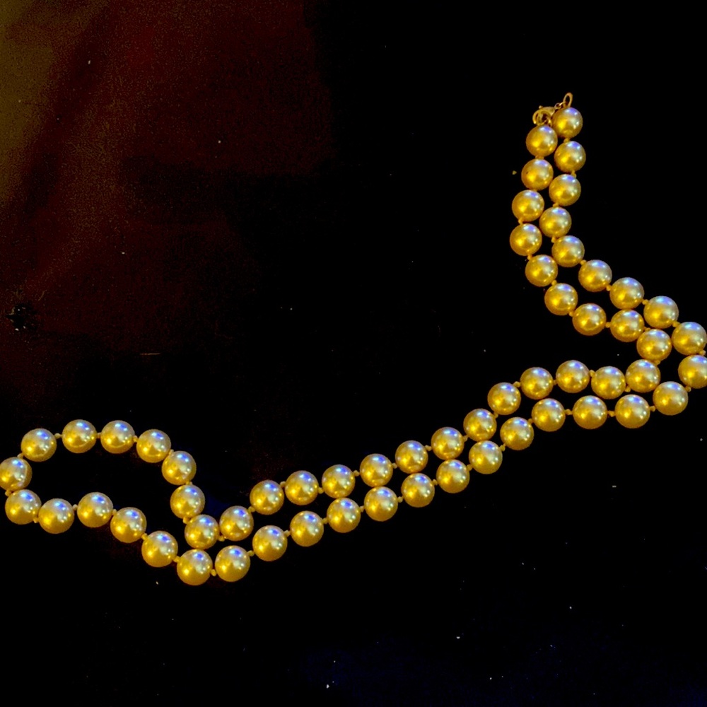 Vintage Monet Faux Pearl Necklace